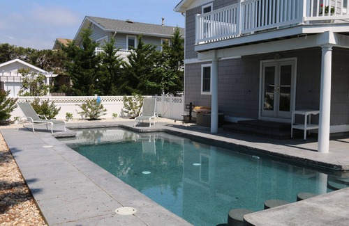 Stone Harbor House | Stone Harbor, Gorgeous 4th from Beach 5 B/R Home.Oversized Pool, Spa & Golfcart.