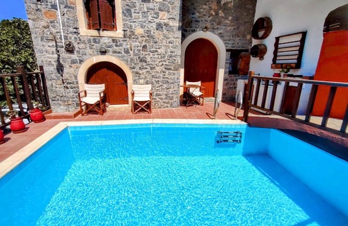 Mavrikiano House | Stone House Erato Private Pool Scenic Cretan Views