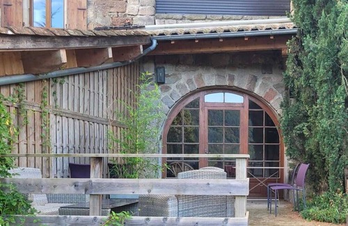 Planzolles House | Stone house with above-ground pool, 4 beds, 2ch