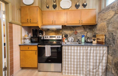 Flat Rock House | Stone Studio | Lakefront + Pool Access