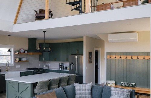 Morrisville House | Stowe A-Frame, Sauna, Hot Tub, Theater, Game Room, Arcade, Gym