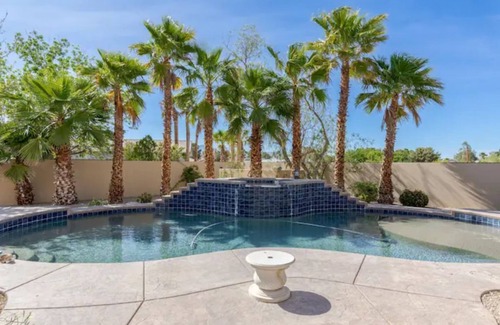 Spring Valley House | Strip View Home 8min to Strip- Private -Pool/Spa