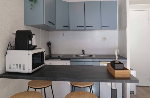 Les Orres Apartment | Studio Équipé Pour 4 Personnes vue Pistes