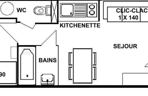 Les Saisies Apartment | Studio 4 personnes - Les Saisies, proche centre - FR-1-594-119