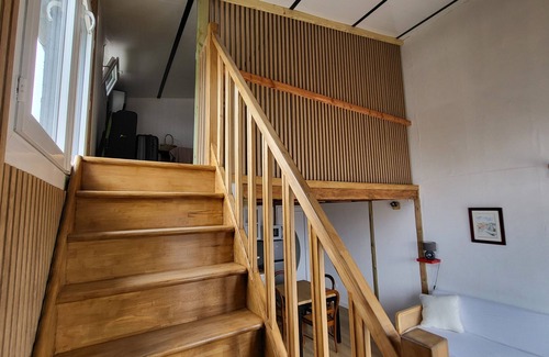 Le Trait Apartment | Studio 5 - Duplex 45m2 with all comforts. 8m2 terrace with garden furniture.