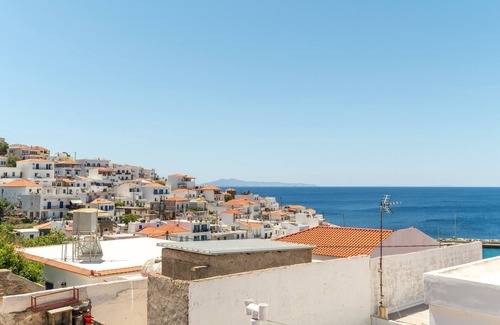 Mpatsi Apartment | Studio Apartment 'Aegeo Twin' with Balcony, Wi-Fi and Air Conditioning