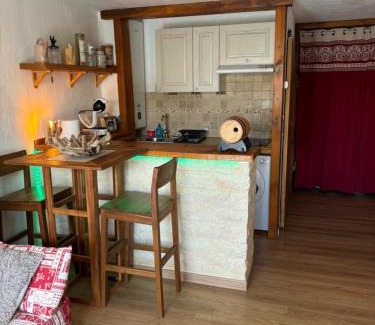 Greolieres les Neiges Apartment | Studio avec cheminée et jardin