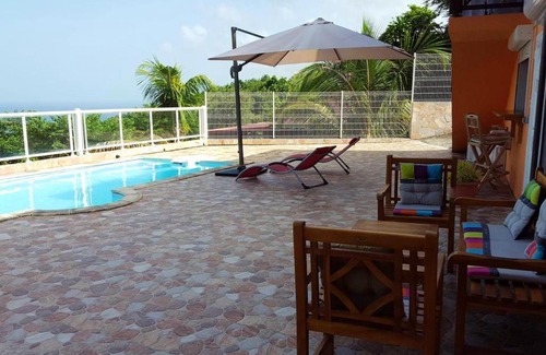 Bouillante Apartment | Studio avec vue sur la mer piscine partagee et jardin clos a Bouillante a 3 km de la plage