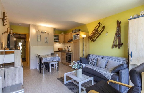 Eaux-Bonnes Apartment | Studio cabin for 6, near slopes, balcony, pets allowed, parking