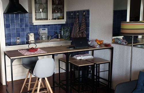 Giens Apartment | Studio Cabin in Giens with Terrace, Pool, and Parking