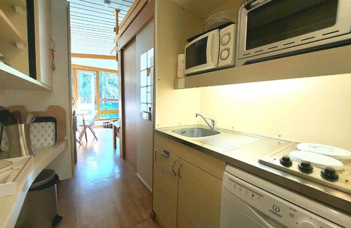 Arc-1800 Apartment | Studio Cabine au Pied des Pistes - Balcon, Wifi Gratuit, Parking Proche - FR-1-346-434