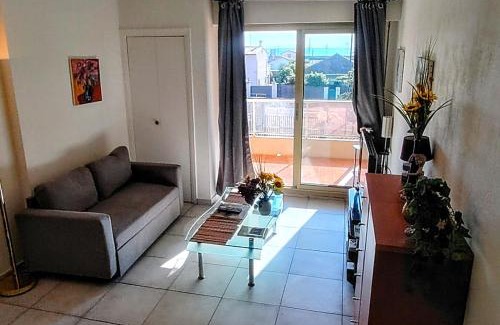 Plaine de la Brague Apartment | Studio cosy Balcon Aperçu mer