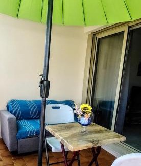 Plaine de la Brague Apartment | Studio cosy Balcon Aperçu mer