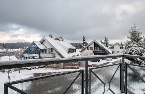 Schoenwald Apartment | Studio 'Schwarzwaldblick D with Pool' with Mountain View and Wi-Fi