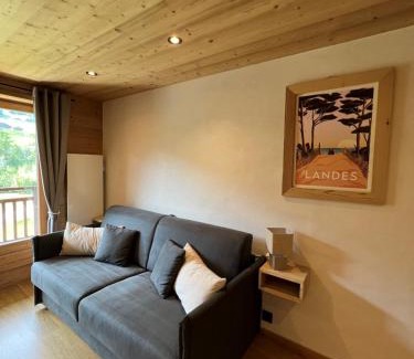 Praz-sur-Arly Apartment | Studio face aux pistes