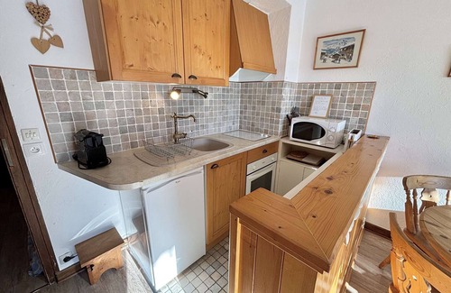 Notre-Dame-de-Bellecombe Apartment | Studio Ski-In/Ski-Out à Notre-Dame-de-Bellecombe, 3 pers, Piscine & Tennis