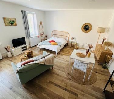 Luxeuil-les-Bains Apartment | Studio Girafe, style bohème et atypique, Curistes