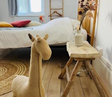 Luxeuil-les-Bains Apartment | Studio Girafe, style bohème et atypique, Curistes