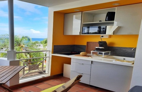 Tartane Apartment | Studio "le pipiri" swimming pool sea view secure residence