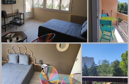 Flace Apartment | Studio - meublé tourisme, trois étoiles - 34 M2 refait à neuf- Résidence