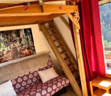 Notre-Dame-de-Bellecombe Apartment | Studio panoramique Notre-Dame-de-Bellecombe - 20 m² - balcon sud