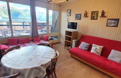 Orcieres-Merlette Apartment | Studio Queyrelet 1 pied des pistes avec balcon & vue 2-4 personnes