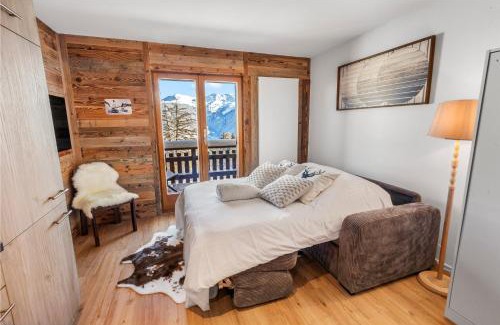 Vex Apartment | Studio rénové avec vue sur les montagnes