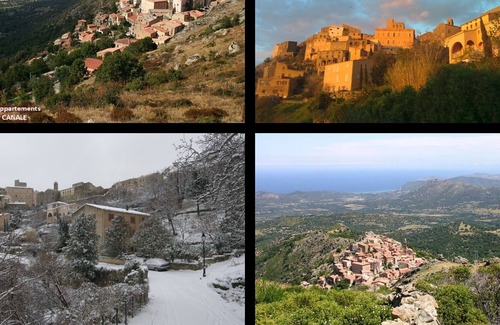 Speloncato Apartment | Studio: typical village between sea & mountains. ground floor. magnificent view