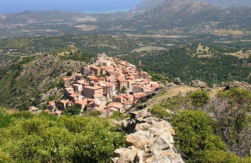 Speloncato Apartment | Studio: typical village between sea & mountains. ground floor. magnificent view