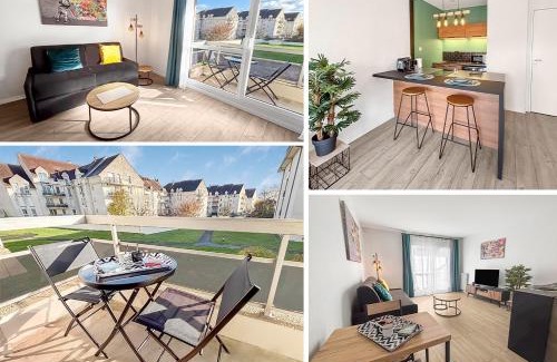 Margny-les-Compiegne Apartment | Studio Wi-Fi et balcon, très bien situé