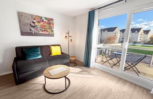 Margny-les-Compiegne Apartment | Studio Wi-Fi et balcon, très bien situé