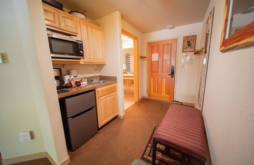 Mountain House Condo | Studio with a quick walk to River Run!