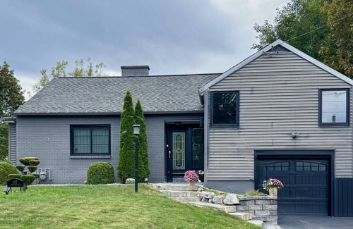 Fayetteville Condo | Studio with Hot Tub, Fire Table & Private Deck!