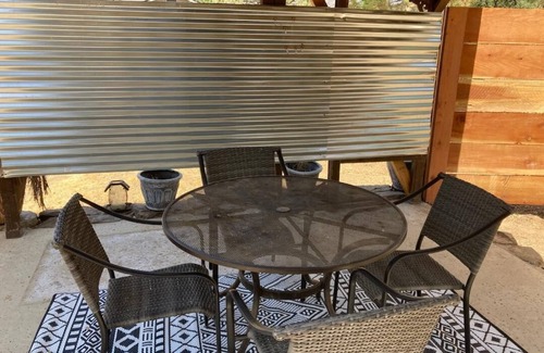 Three Rivers Apartment | Studio with Private Hot Tub, Shared Pool, and Walk To Town