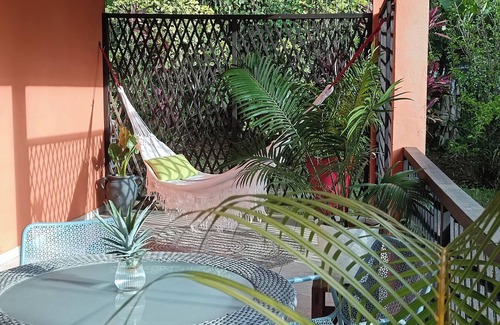 Remire Montjoly Apartment | Studio with terrace and garden in the heart of an Amazonian plant nursery