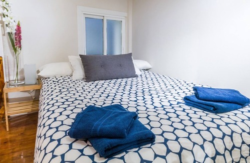 Barrio de La Latina Apartment | Studio with the bedroom in a high ceiling. Fully equipped with internet