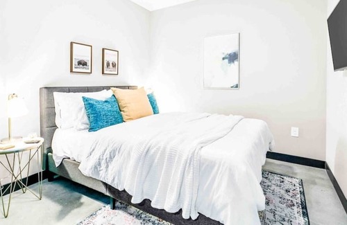 Downtown Kansas City Apartment | Stunning 2BR Downtown Walk to River Market+P&L