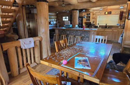 Cripple Creek Apartment | Stunning 5-bedroom Real Log Cabin in Teller County