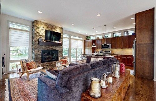 Lake Michigan Beach House | Stunning Lake Michigan Retreat w/Pool, Hot tub, Grills, Fire pit, on the Beach