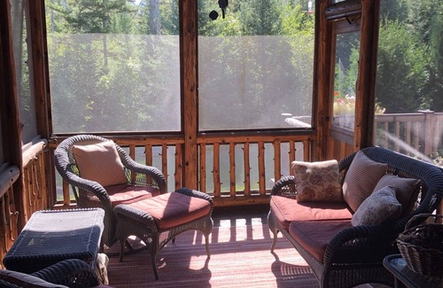 Lake Placid House | Stunning Lake Placid family friendly cozy wooded townhome minutes from town