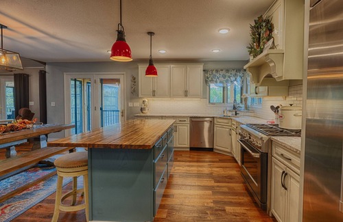 Tower House | Stunning Lakefront Retreat with Hot Tub & Fishing Paradise