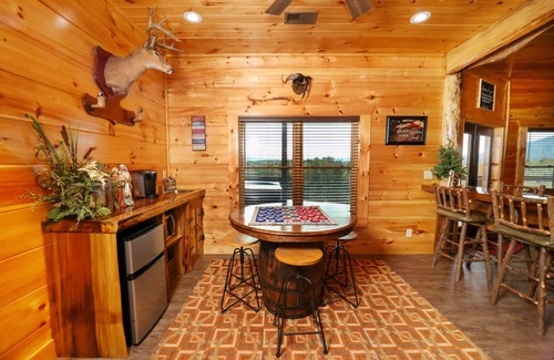 Sevierville Cabin | Stunning Mnt. Views, 4 Luxury King Br/6 Bath, Hot tub, Theater/Game rooms