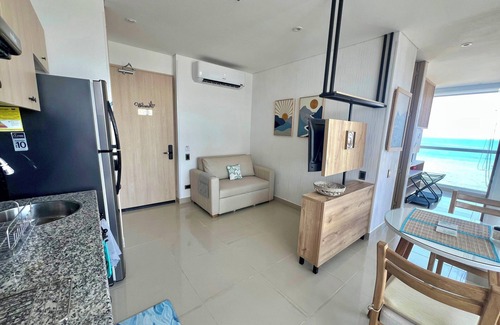 Historic Center Apartment | STUNNING NEW APARTMENT, 2 BALCONIES OCEAN VIEW ROOFTOP POOL DOWNTOWN SANTA MARTA