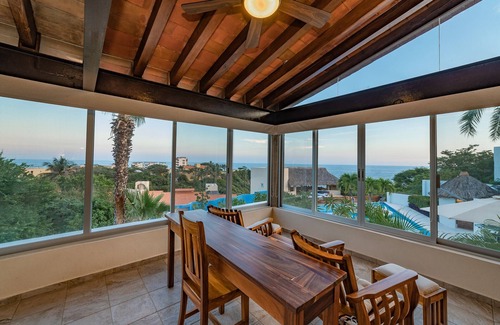 Santa Maria Huatulco Villa | Stunning Open-Air Villa w/Private Pool and Partial Ocean Views