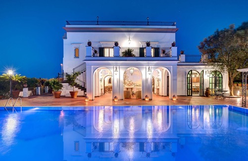 Sant'Agnello Villa | Stunning private villa with A/C, WIFI, private pool, TV, patio and panoramic view, close to Sorr.