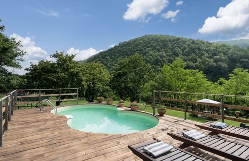 Borgo San Lorenzo Villa | Stunning private villa with WIFI, private pool, TV, patio and panoramic view, close to Florence