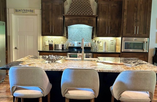 Wilburn House | Stunning Riverfront Home Near Cow Shoals with Dock on the Little Red River!
