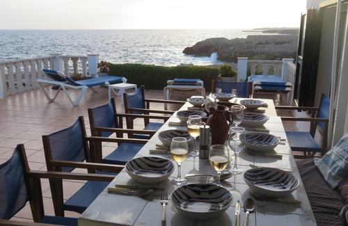 Binibeca Villa | Stunning Seafront Villa in Binibeca. Sea cove and large pool
