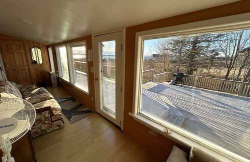 Lubec Cottage | Stunning Views Oceanview Cottage - ocean view porch 2 min walk up road to beach!
