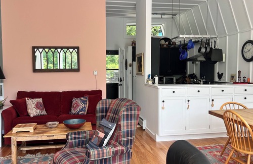 Warren House | Stunning views of Lincoln Peak, 2-bedroom townhome at Sugarbush